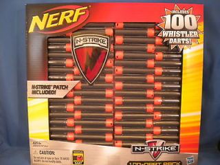 NERF 100 Whistler Darts100 & N Strike Patch   NEW