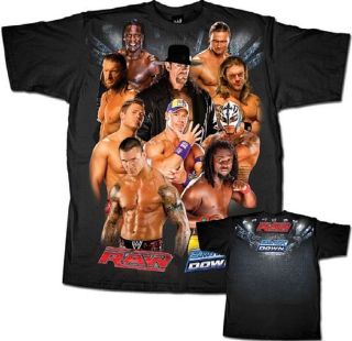 WWE RAW SMACKDOWN Cena, Rey Mysterio, Randy Orton TEE