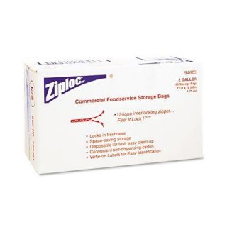 NEW Ziploc® Double Zipper Bags, Plastic, 2 gal, Clear w