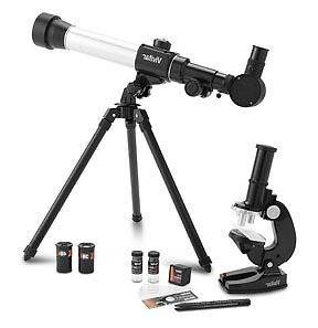 Vivitar 20x 30x 40x Refractor Telescope and Microscope Beginners Set