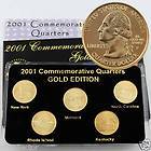 2001 50 State Quarters Gold Set Philadelphia Mint