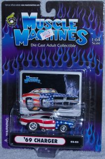 2002 MUSCLE MACHINES 69 Dodge Charger #02 83 911 Tribute Real Riders