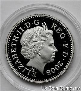 2008 UK ROYAL MINT DECIMAL PROOF 10p TEN PENCE COIN