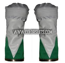   Morphin Power Rangers Green Ranger Gloves Cuffs   Synthetic Leather