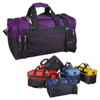 NEW 17 Sports Gym Travel Duffel Bag, Bright Colorful   Purple, Blue 