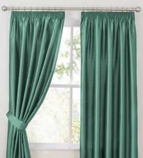   Silk Pencil Pleat Fully Lined Curtains 45 66 90 width 54 72 90  drop