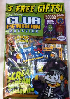 Club Penguin magazine Issue #10 free Exclusive Codes, 1500 Coins 