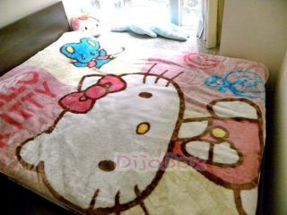 Sanrio Hello Kitty Comfort Furry Bed Blanket Queen Size 160 x 210cm