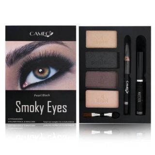 Cameo Cosmetics Pearl Black Smokey Eyes Eye Shadow Kit with Eye liner 