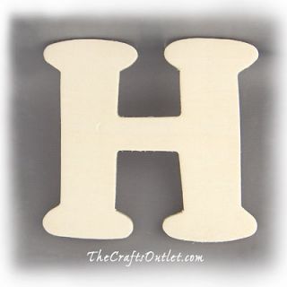Letter H Plywood unfinished wood home Decor