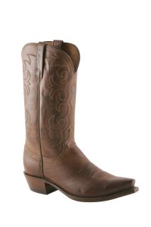 Lucchese Mens Jersey Calf Cowboy Western Boots Tan Burnished NV1500 