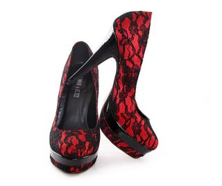 heels black red sole