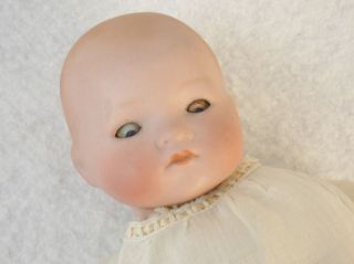   AM Germany Marked Bisque Porcelain & Composition Doll W/Closing Eyes