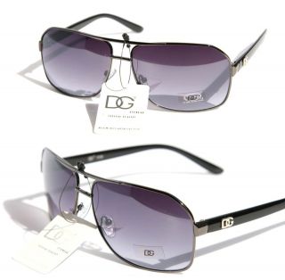 NEW MEN DG Designer Fashion Eyewear Sunglasses Aviator Rectangle 