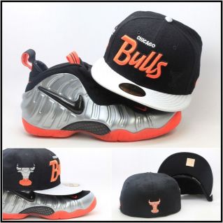 New Era Chicago Bulls Custom Fitted Hat For The Air Foamposite Pro 