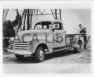 1953 Chevrolet Model 3104 Pickup Truck, Oil Rig, Factory Photo (Ref 