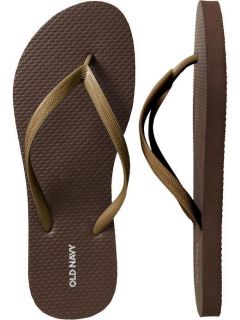 NWT Ladies FLIP FLOPS Old Navy Thong Sandals BRONZE Shoes SIZE 7,8,9 