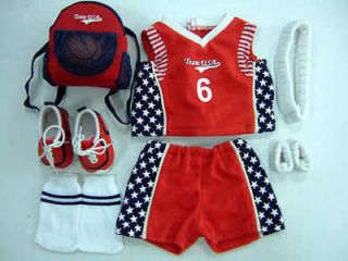 Doll Clothes fit 18 American Girl Complete Basketball Uniform 8 