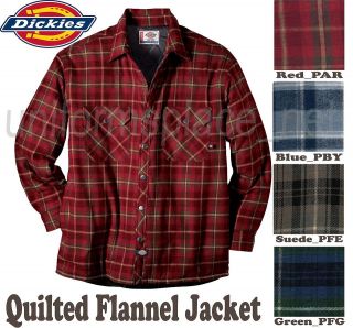 Dickies SHIRTS Long Sleeve Quilted Flannel Lined Shirt Jacket TW185 