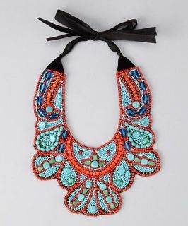 coral statement necklace in Necklaces & Pendants