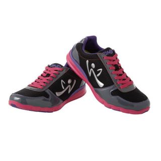 ZUMBA Fitness Z kickz II dance sneakers shoes   lollipop   grey pink 