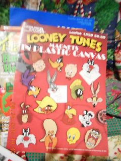 Leisure arts Looney Tunes 1994 Plastic Canvas leaflet 1539