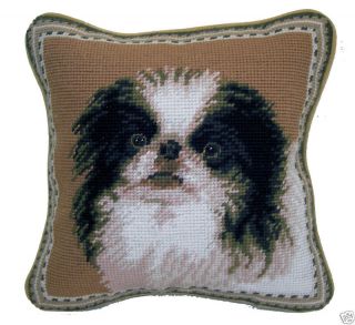 dog needlepoint pillows in Home & Garden