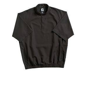 Footjoy Short Sleeve Supersoft Windshirt Mens Golf Shirt Medium Black 