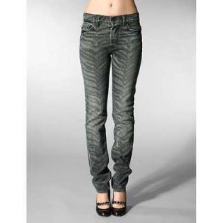 NWT 7 Seven For All Mankind jeans Sophie skinny Zebra Black sz 27