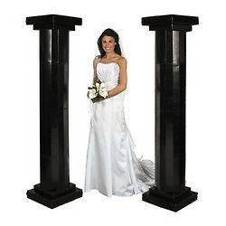   Pillars OR White Archway Wedding Ceremony Decoration Aisle Runner