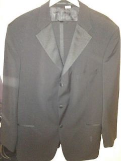 Modern Fit Men Tuxedo Suit Black Strellson Size 56 VIRGIN WOOL NWT