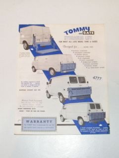 tommy lift gate in Parts & Accessories
