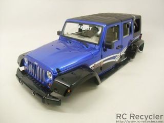 New Bright 1/10 Jeep Wrangler Unlimited Body Blue Scale Rock Crawler 