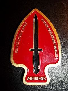 ULTRA RARE US Army AIRBORNE Special Operations Command Odd Shape 