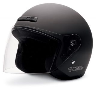 Harley Davidson Open Face Jet II Matt Black Helmet 98011 06e