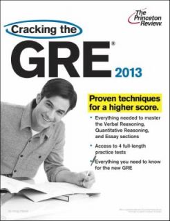 Cracking the GRE, 2013 Edition by Princeton Review 2012, Paperback 