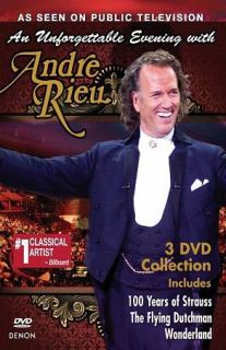 Andre Rieu An Unforgettable Evening with Andre Rieu DVD, 2011, 3 Disc 