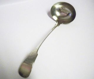 William Hutton & Sons Magneto Plate Ladle with Fiddle Tail c1890