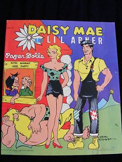 1951 DAISY MAE & Lil Abner Paper Cut out Dolls RARE Uncut ORIGINAL 