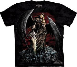 THE MOUNTAIN DEATH WISH GRIM REAPER SKULLS & SWORD ADULT SIZE LARGE T 