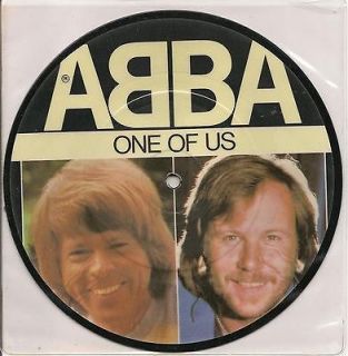 ABBA UK 7 picture disc, ONE OF US, 1981, colorful