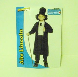 Abraham Lincoln American President History Costume Child Large Age 9 