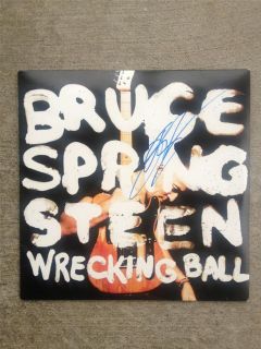 BRUCE SPRINGSTEEN WRECKING BALL AUTOGRAPHED RECORD ALBUM PROOF E 