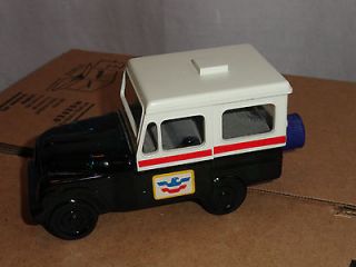   SPECIAL MALE US POSTAL SERV JEEP DECANTER FULL DEEP WOODS AFTERSHAVE