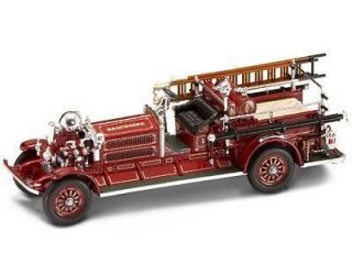 1925 AHRENS FOX N S 4 FIRE ENGINE RED 1/43 DIECAST CAR