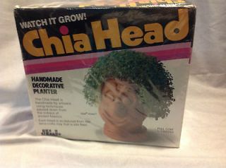CHIA HEAD   CLOWN FACE   FUN AND EASY TO GROW  NEW IN SEALED BOX  RARE 