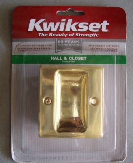   Pocket Sliding Passage Hall Closet Door Lock Polished Brass Universal