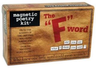 Refrigerator Magnets Magnetic Poetry KitThe F Word
