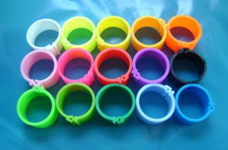  POULTRY LEG RINGS 16mm CLIP HEN CHICKEN DUCK CHOICE OF 15 COLOURS