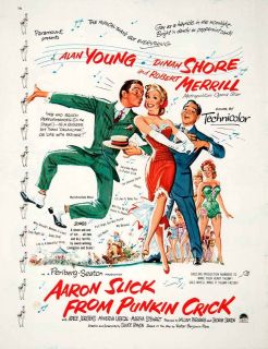 1952 Ad Aaron Slick from Punkin Crick Alan Young Dinah Shore Robert 
